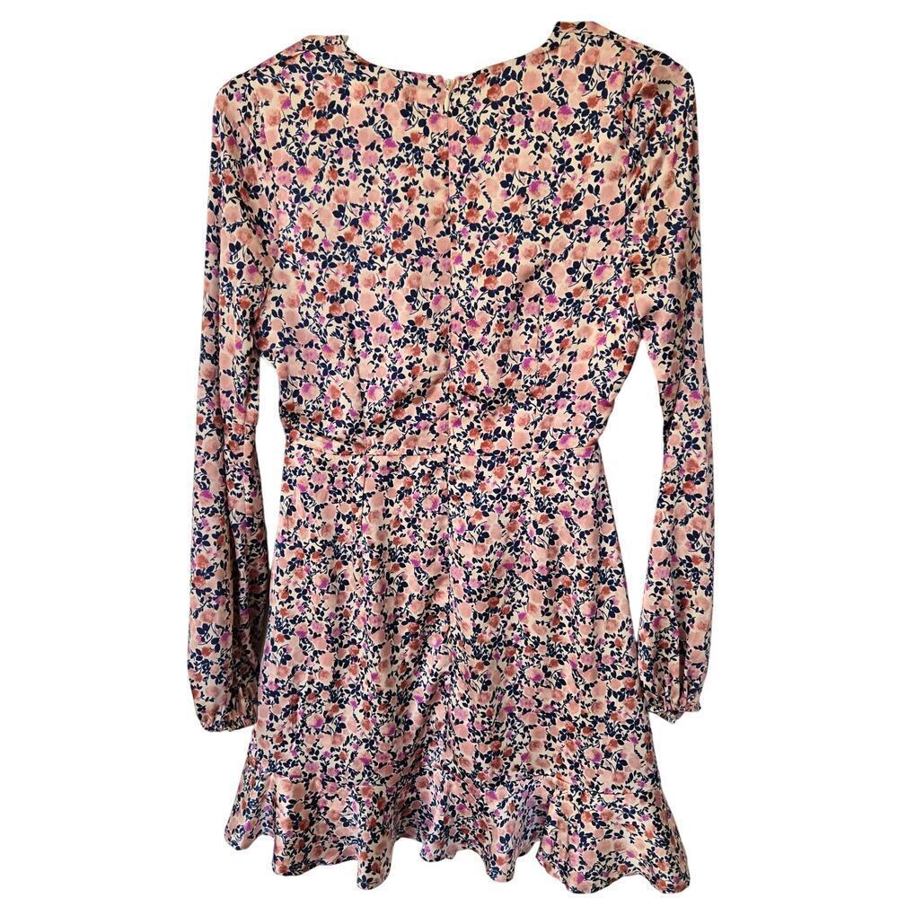 Altar'd State Antoine Dress Long Sleeve Satin Floral Fairy Boho Feminine Sz XS - Picture 4 of 12